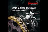HERO Xpulse 200FI / 200 ROLON BRASS CHAIN & SPROCKET KIT